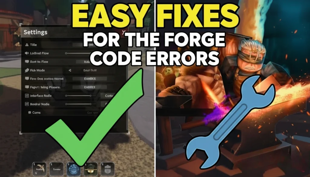 Easy Fixes for The Forge Code Errors
