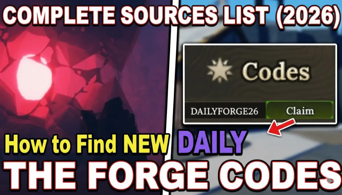 How to Find New The Forge Codes Daily - Complete Sources List (2026)
