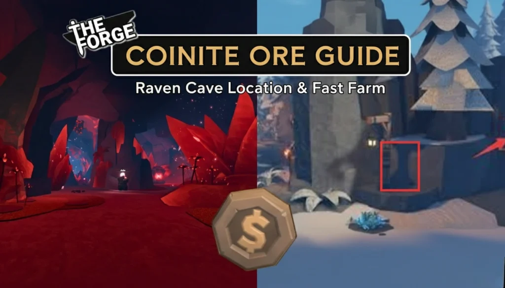The Forge Coinite Ore Guide Raven Cave Location & Fast Farm