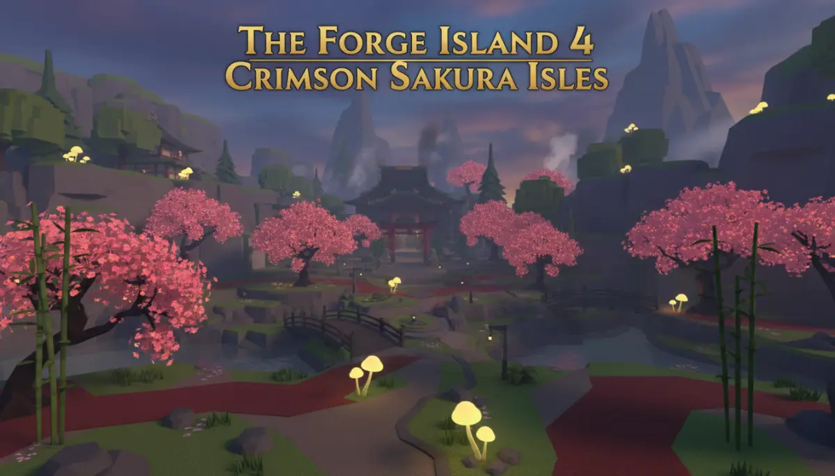 The Forge Island 4 Crimson Sakura Isles Update: Sneak Peeks, New Enemies & Boss