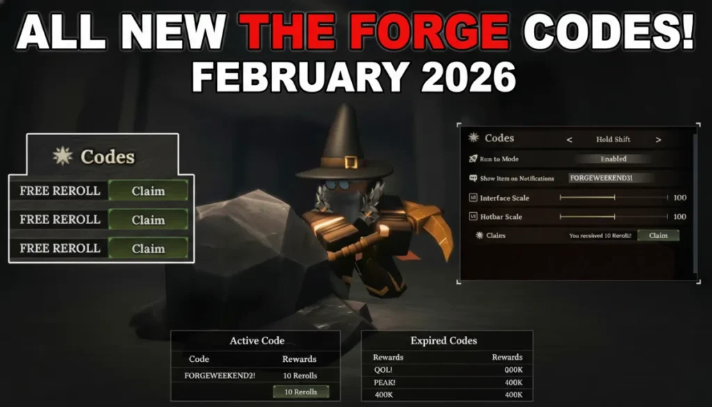 All New The Forge Codes February 2026