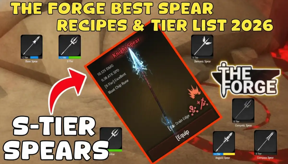 The Forge Best Spear Recipes & Tier List 2026