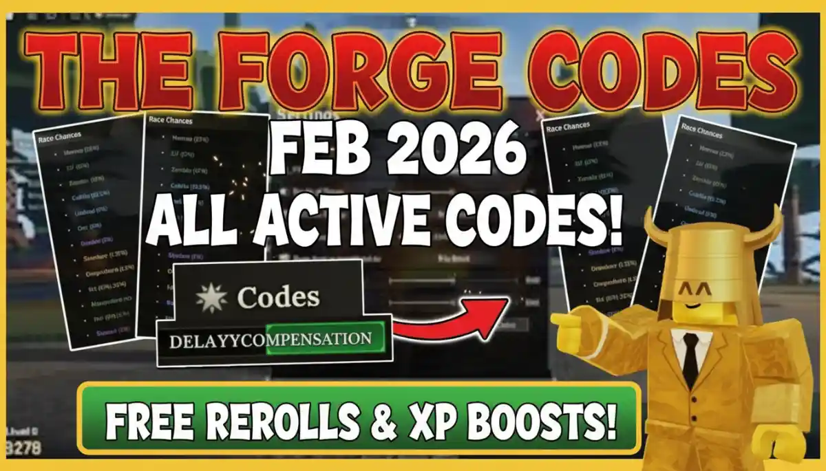 The Forge Codes Feb 2026 All Active Codes