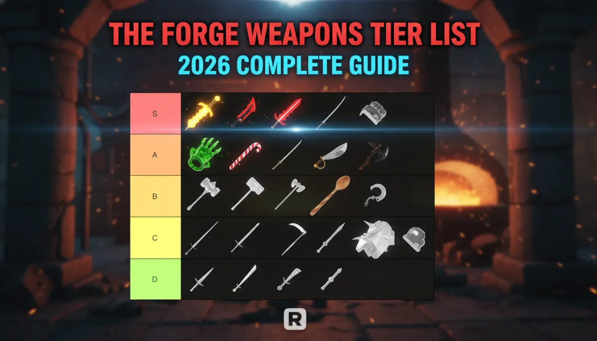 The Forge Weapons Tier List Complete Weapon Guide 2026