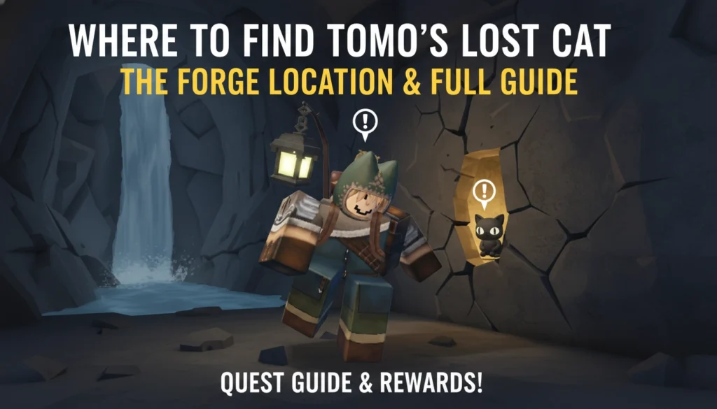 Where to Find Tomo's Lost Cat in The Forge 